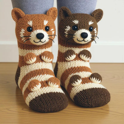 Red Panda Socks